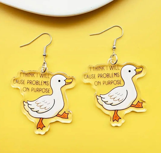 Causing Problems On Purpose Earrings