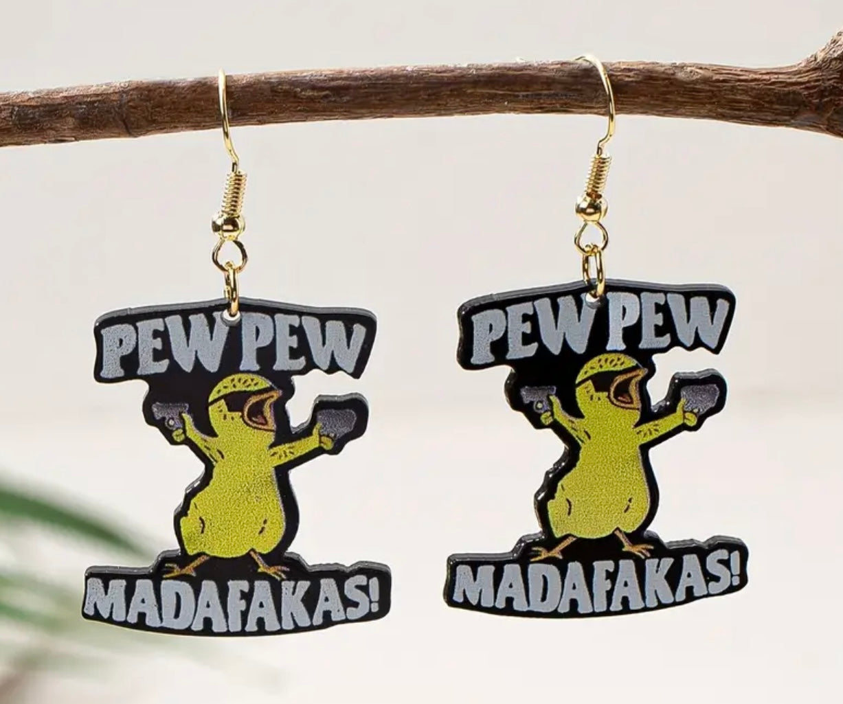 Pew Pew Duckling Earrings