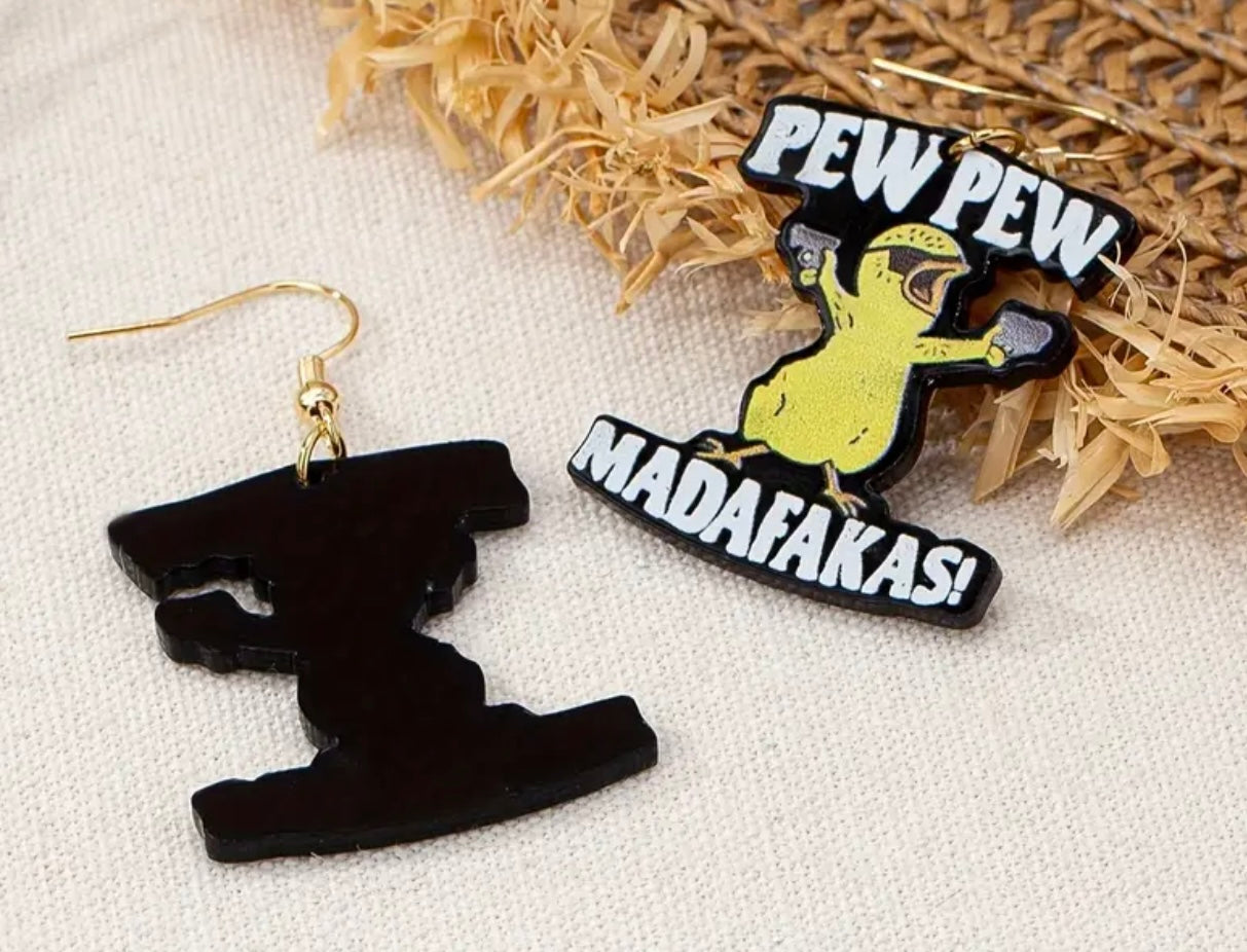 Pew Pew Duckling Earrings