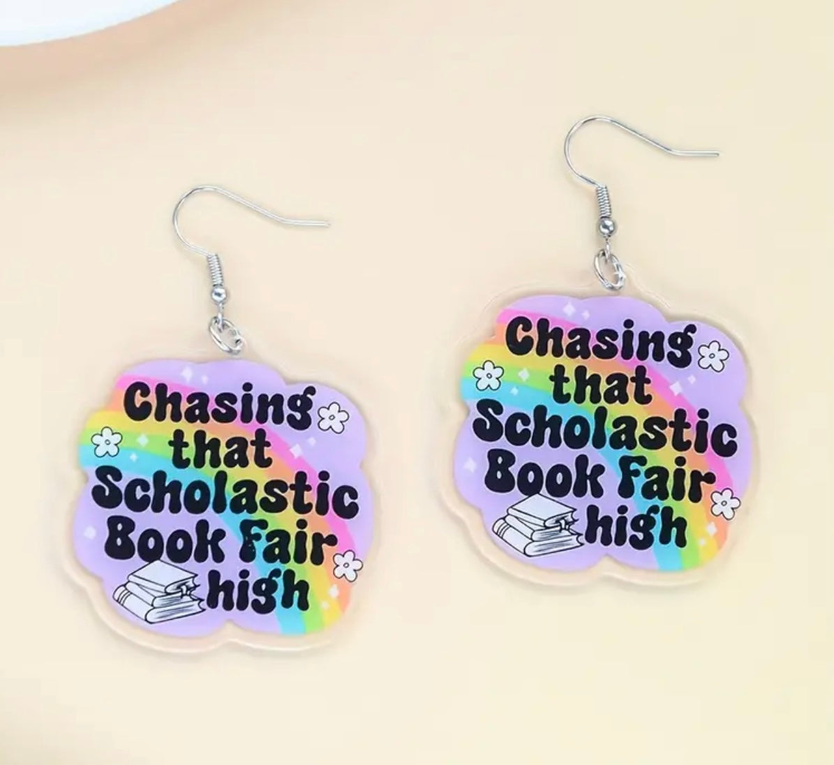 Chasing That Scholastic Book Fair High Earrings