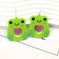 Little Frog Big Heart Earrings