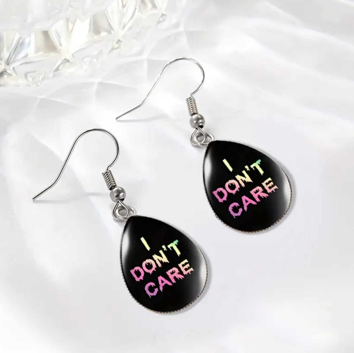 I Don't Care Earrings