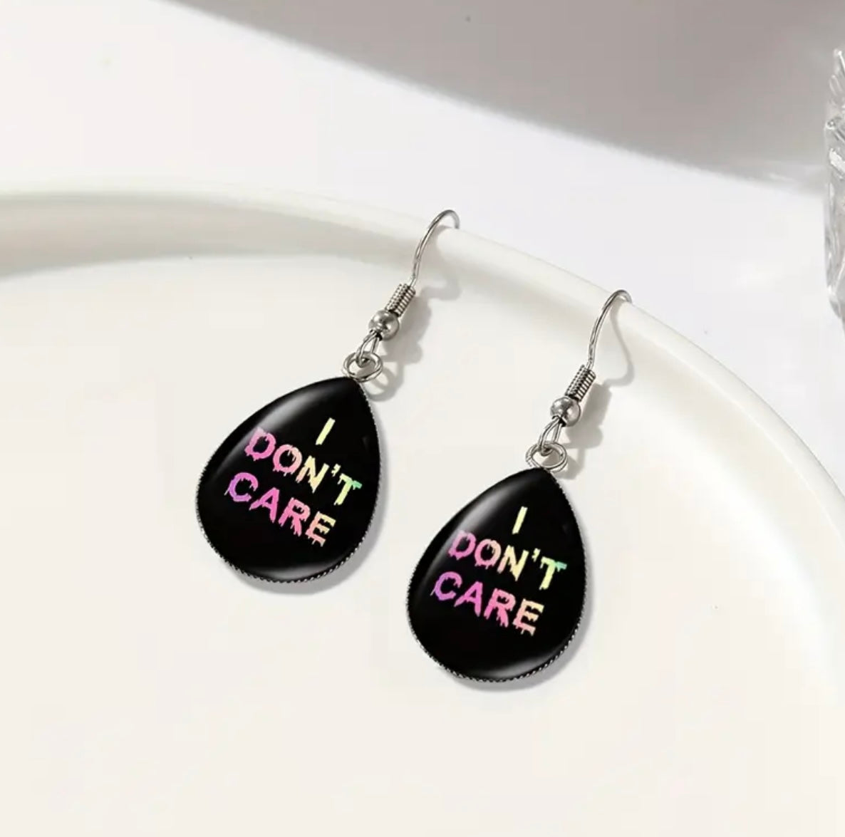 I Don't Care Earrings