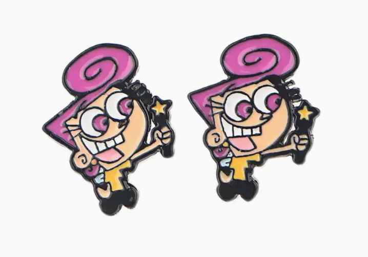 Wonda Fairly OddParents Stud Earrings