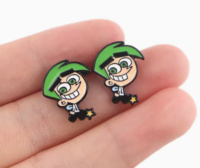 Cosmo Fairly OddParents Stud Earrings