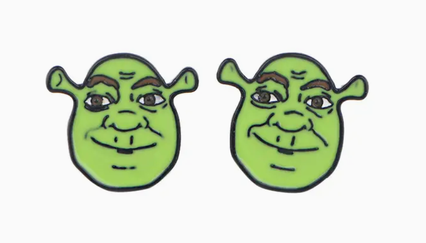 Shrek Stud Earrings