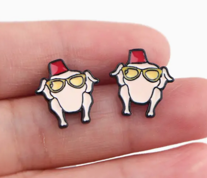 Friends Turkey Head Stud Earrings