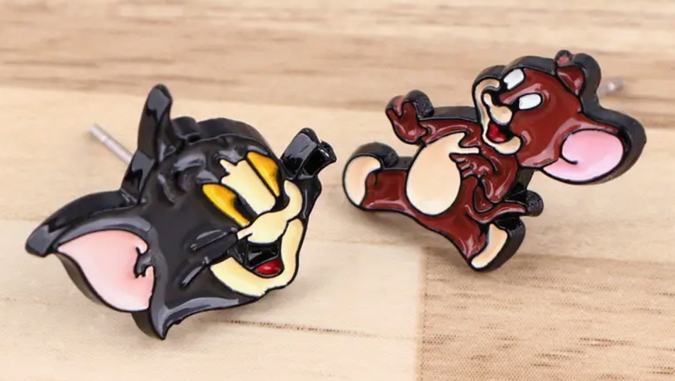 Tom And Jerry Stud Earrings