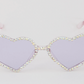 Rhinestone Heart Sunglasses