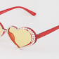 Rhinestone Heart Sunglasses