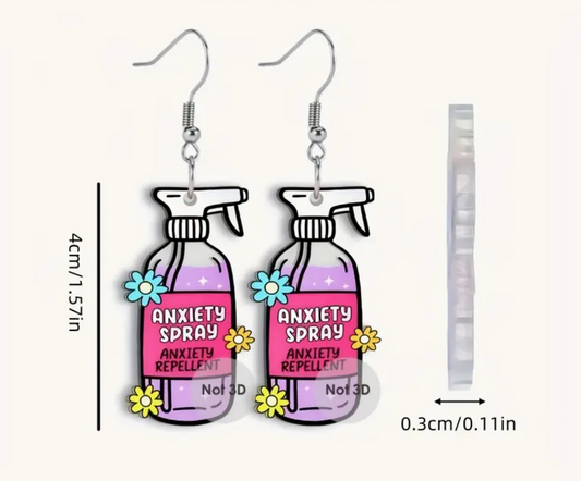 Anxiety Spray Earrings