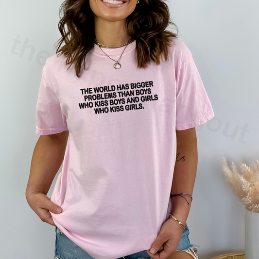 Bigger Problems Tshirt - Pink