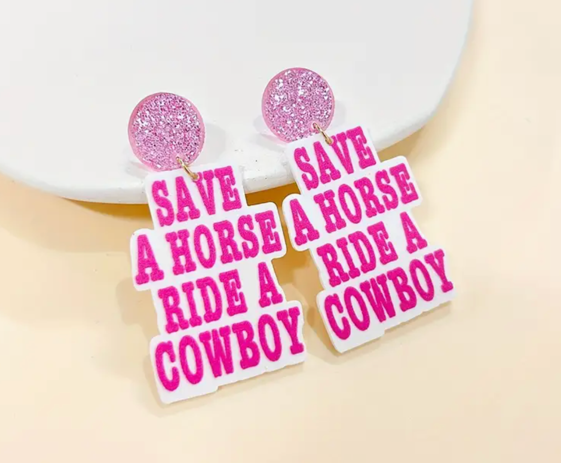 Save A Horse Earrings