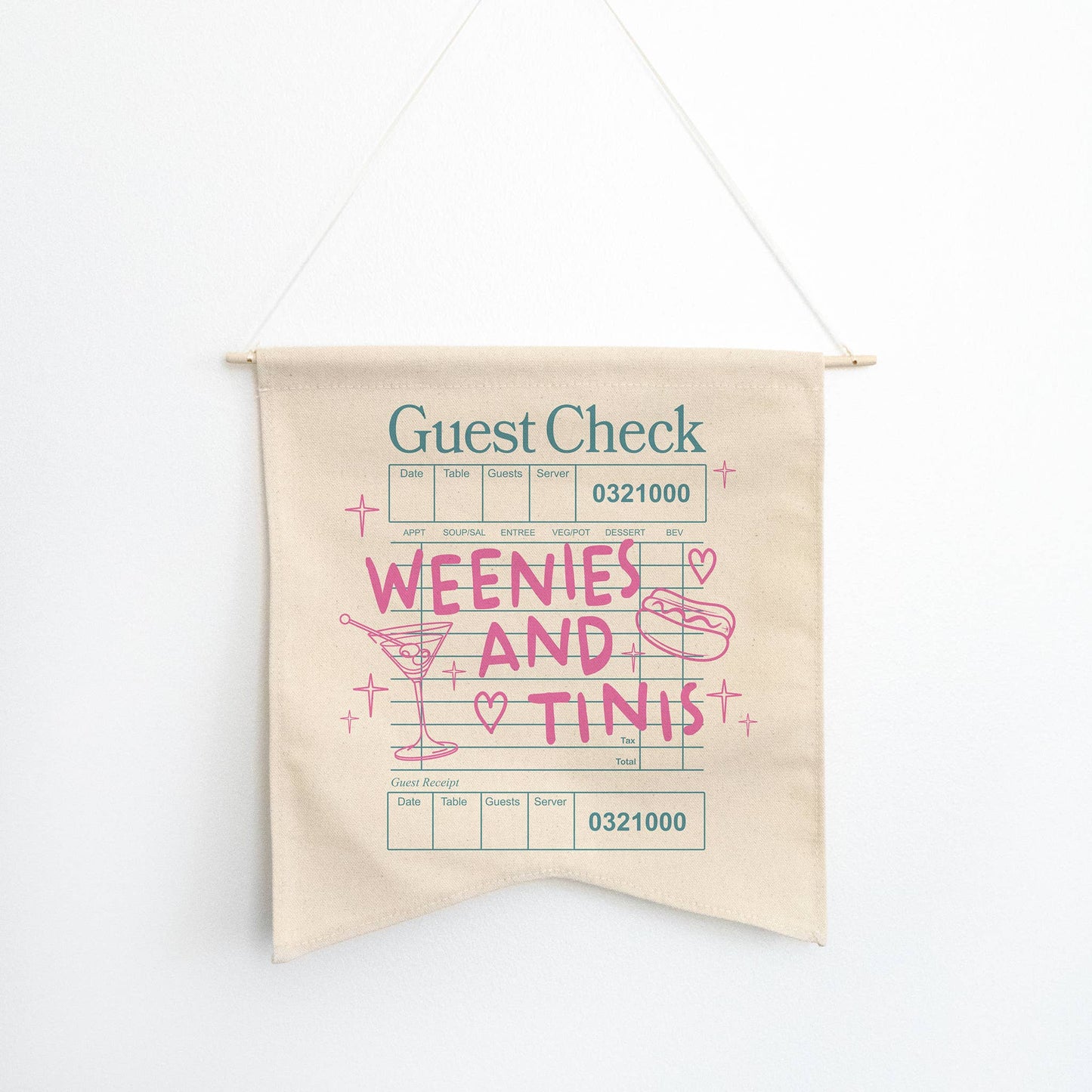 Weenies and Tinis Wall Hang