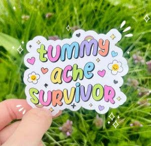 Tummy Ache Survivor Vinyl Sticker