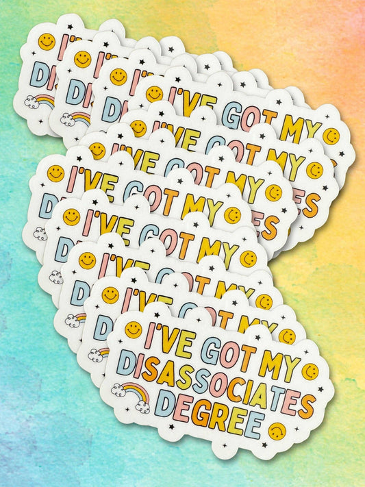 Disassociates Degree Vinyl Sticker