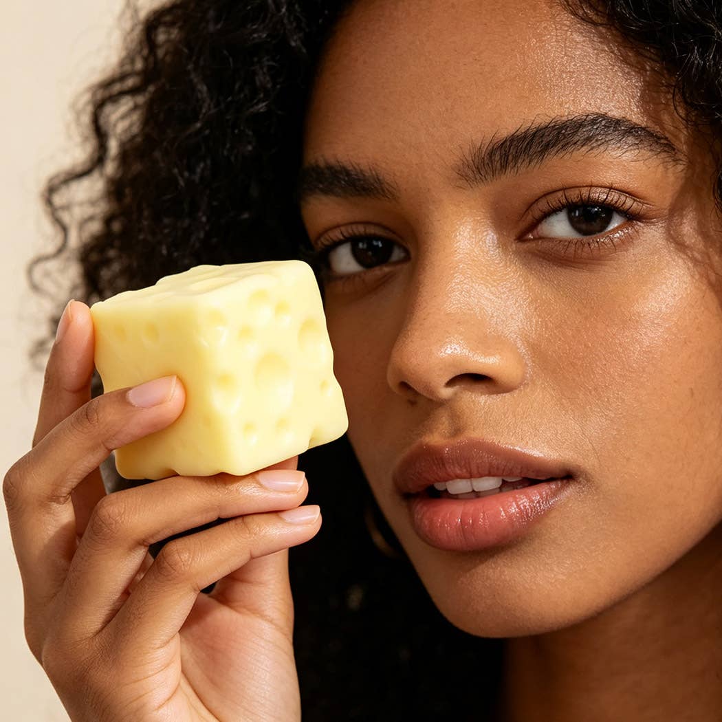 Cheese Block Squish Squeeze Toy