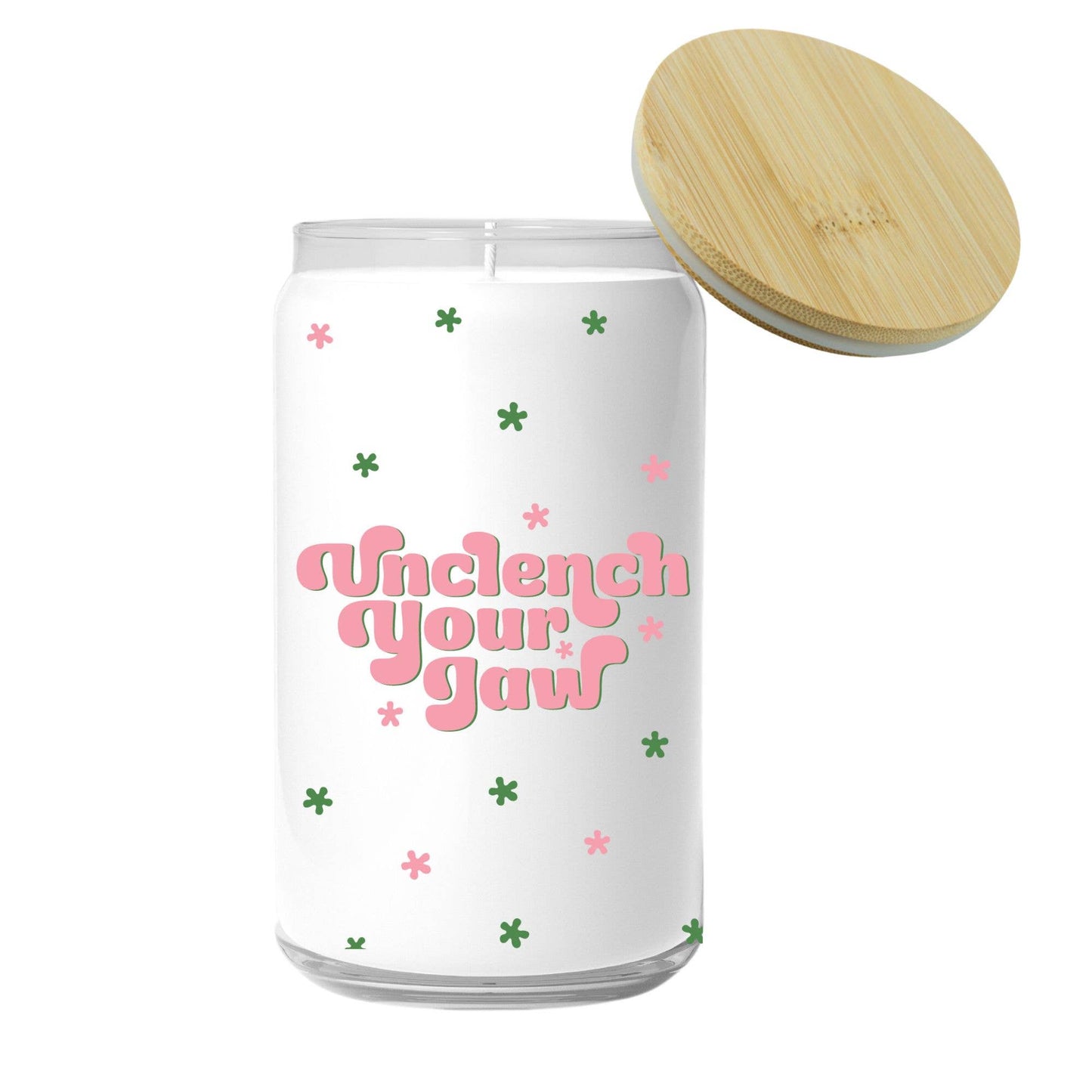 Unclench Your Jaw Candle (funny, gift)