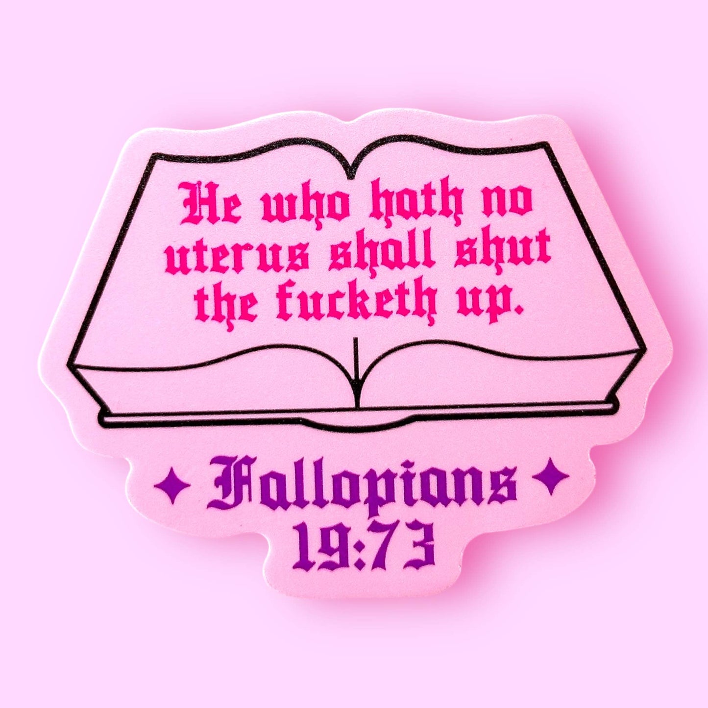 Fallopians 19:73 Sticker