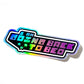I Am Going Back to Bed Holographic Mirror Sticker