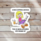 Iced Coffee And Books Dreams Are Made Of Sticker