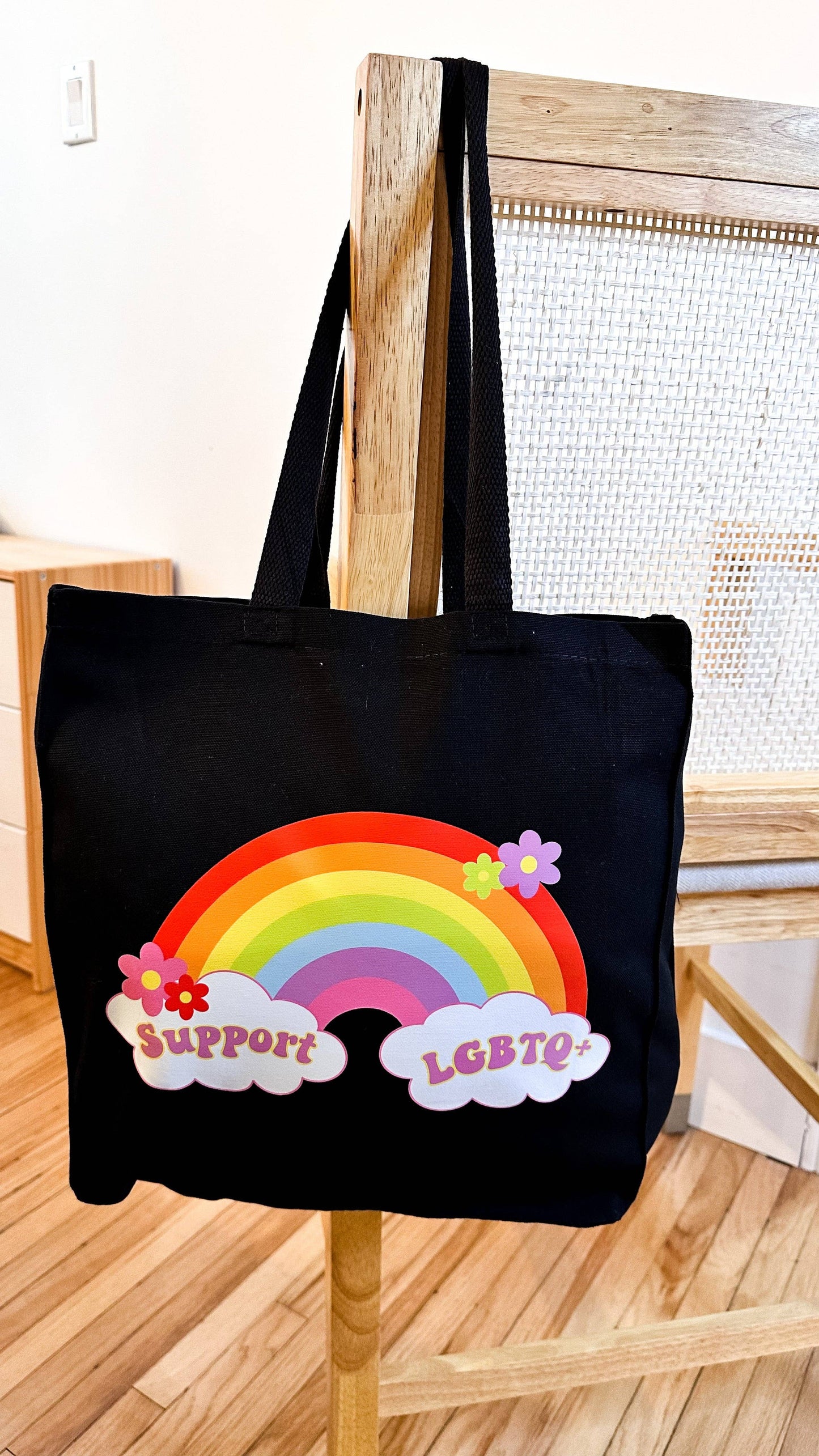 Support LGBTQ+ Canvas Tote Bag