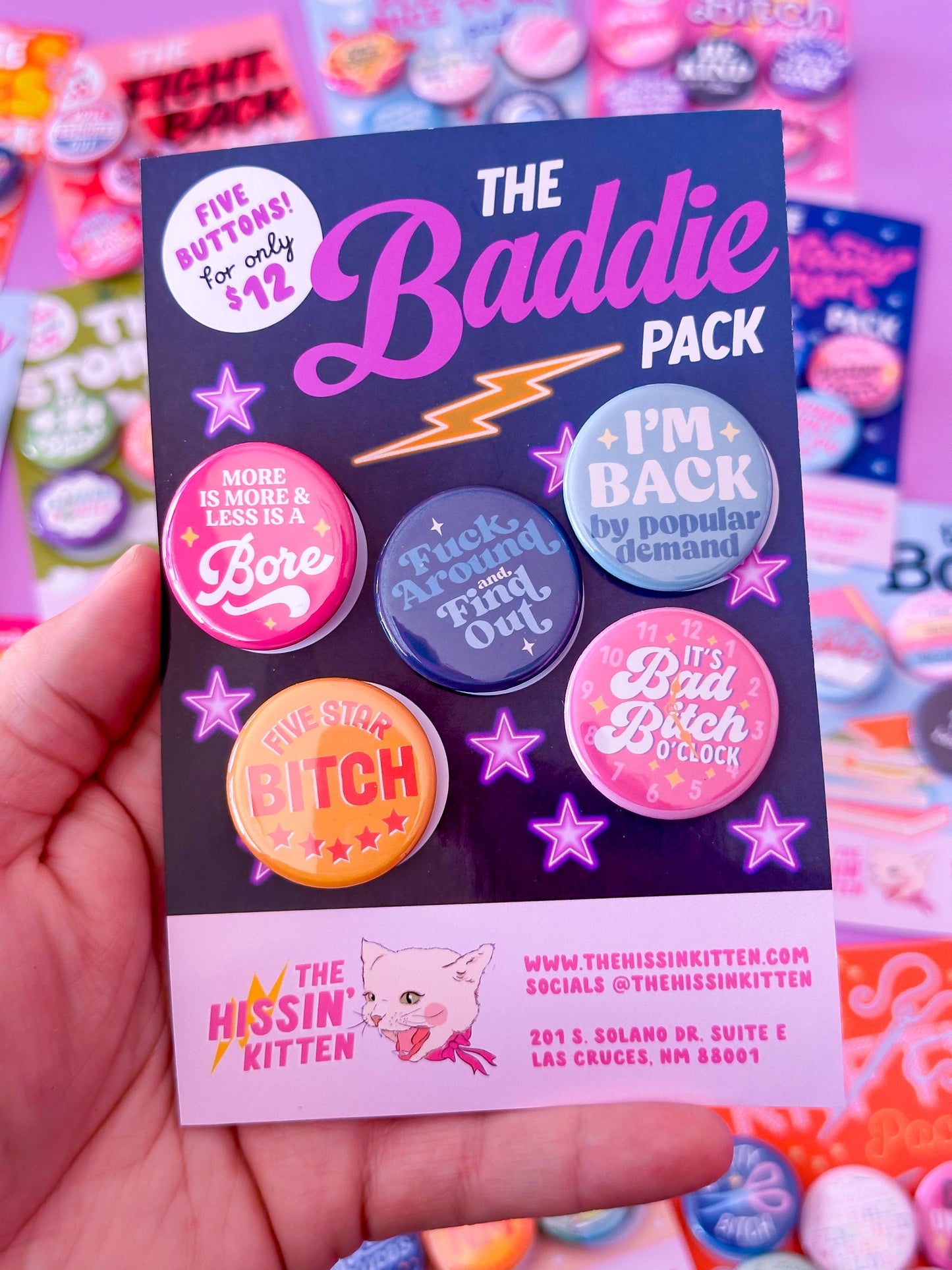 The Baddie Pack (Buttons or Magnets!)