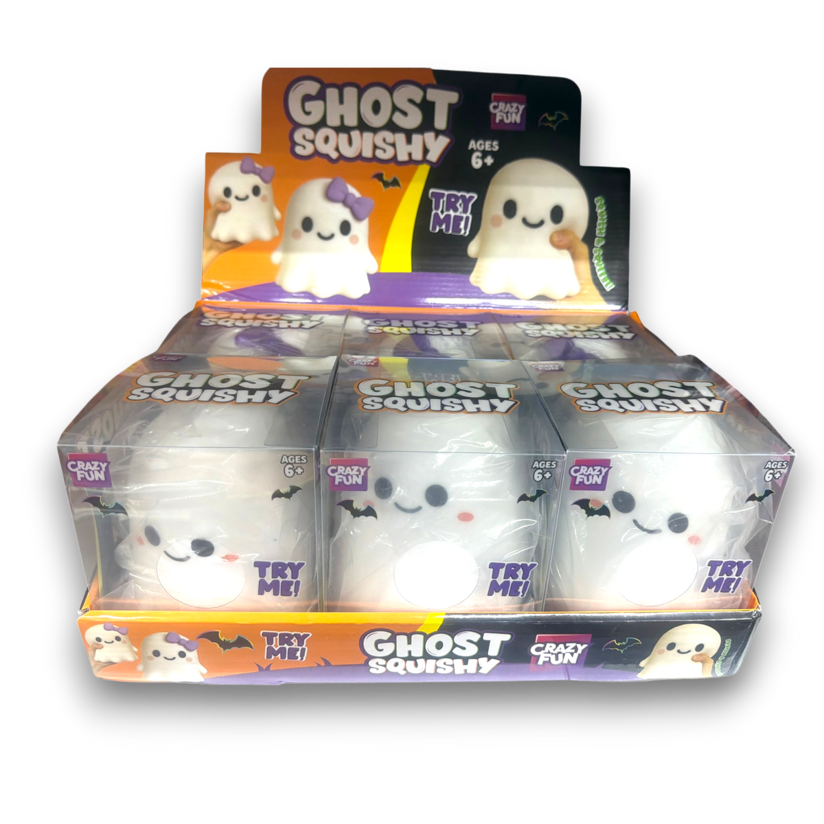 Jumbo Ghost Squishy  6CT PDQ