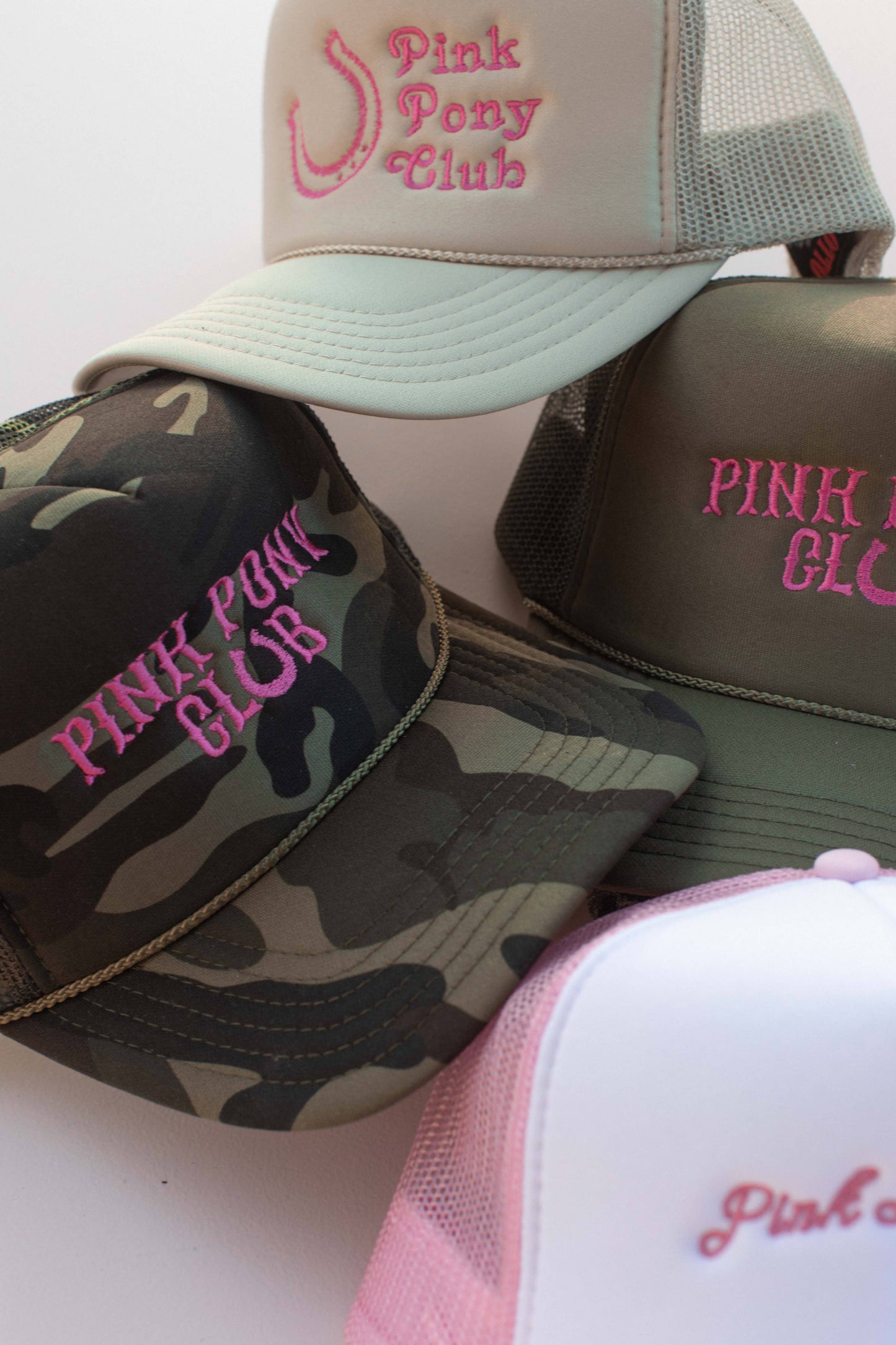 Embroidery Chappell Roan Pink Pony Club Trucker Hat