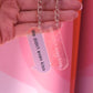 "We didn't even kiss" - Heated Rivalry Iridescent Keychains
