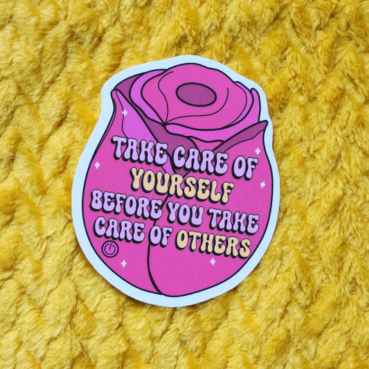 Take care of yourself vibrator sticker