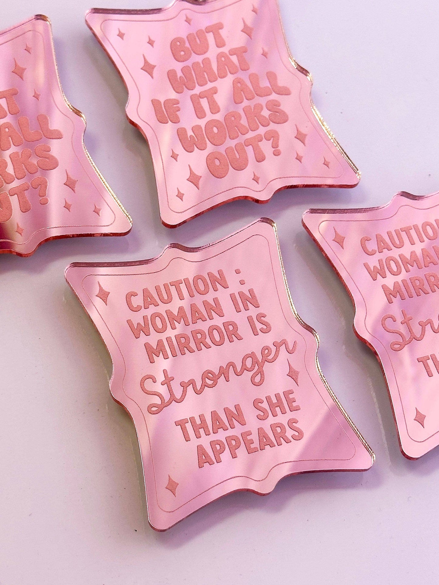 Engraved Mirror Magnets