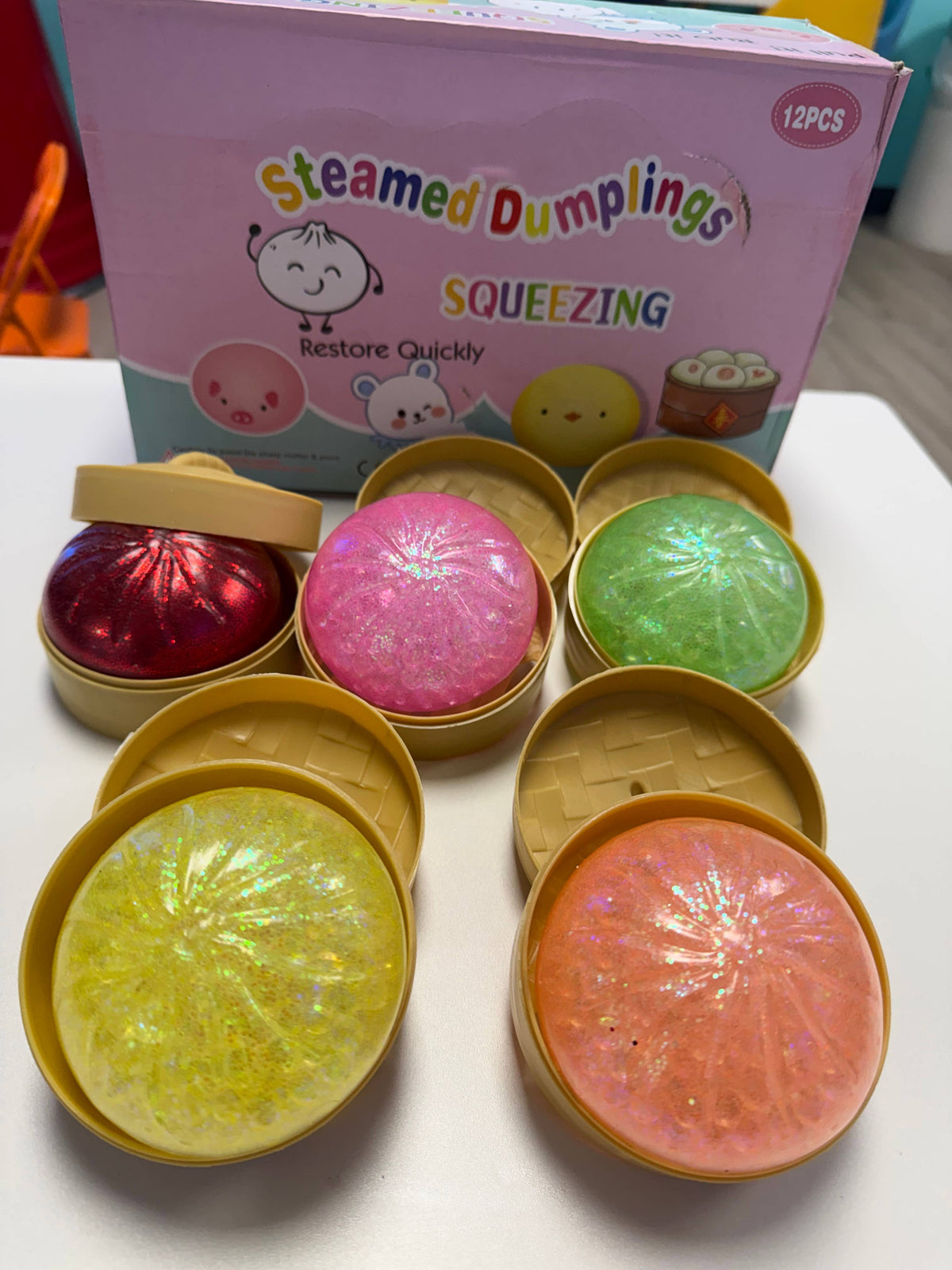 The Viral Dumpling Squishy- Glitter Edition :)