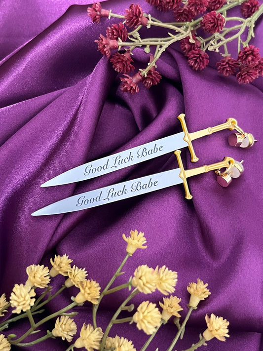 Good Luck Babe Chappell Roan Sword Earrings 