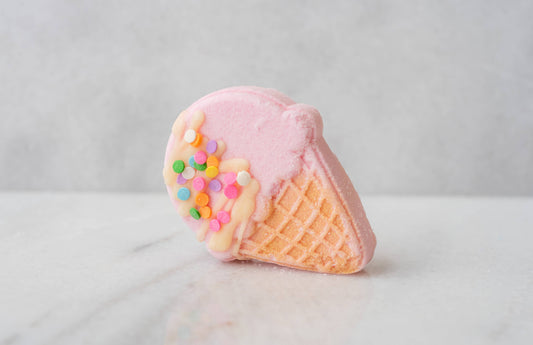 Strawberry (Pink) Ice Cream Cone
