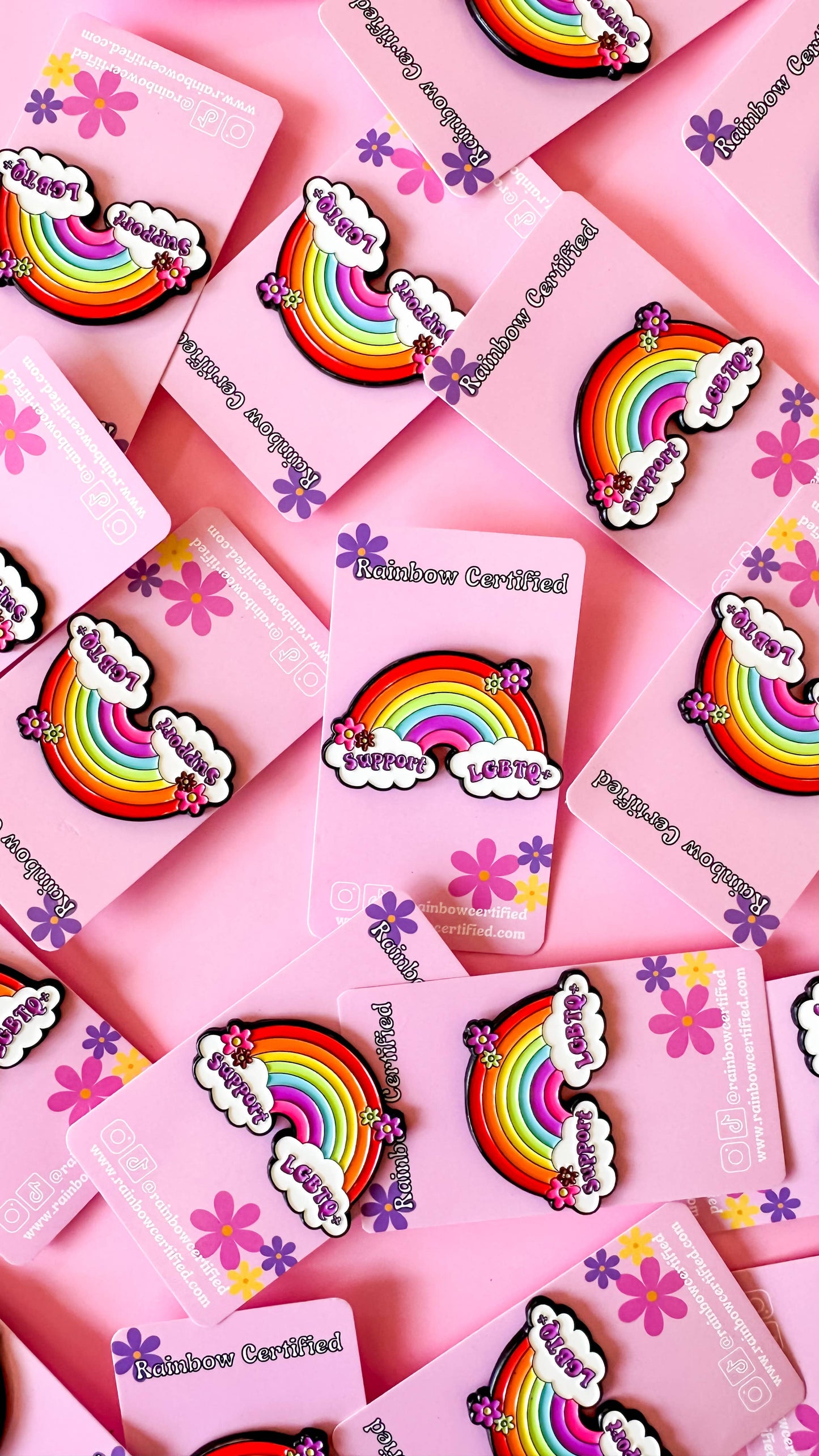 Support LGBTQ+ Enamel Pin