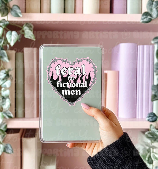 Feral for Fictional Men Bookish Sticker