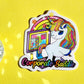 Corporate Saddie 90s inspired sticker cute waterproof neon