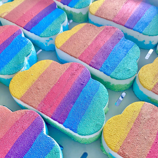 Jumbo Rainbow Cloud Pride Bath Bomb - Rainbow Cloud Bath Bomb