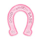 Good Luck Babe Horseshoe "Lucky" Charm Vinyl Sticker