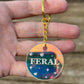 FERAL Circle Keychain