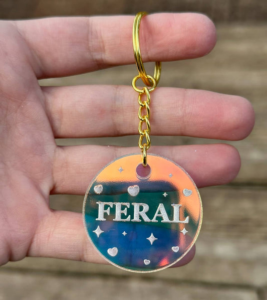 FERAL Circle Keychain
