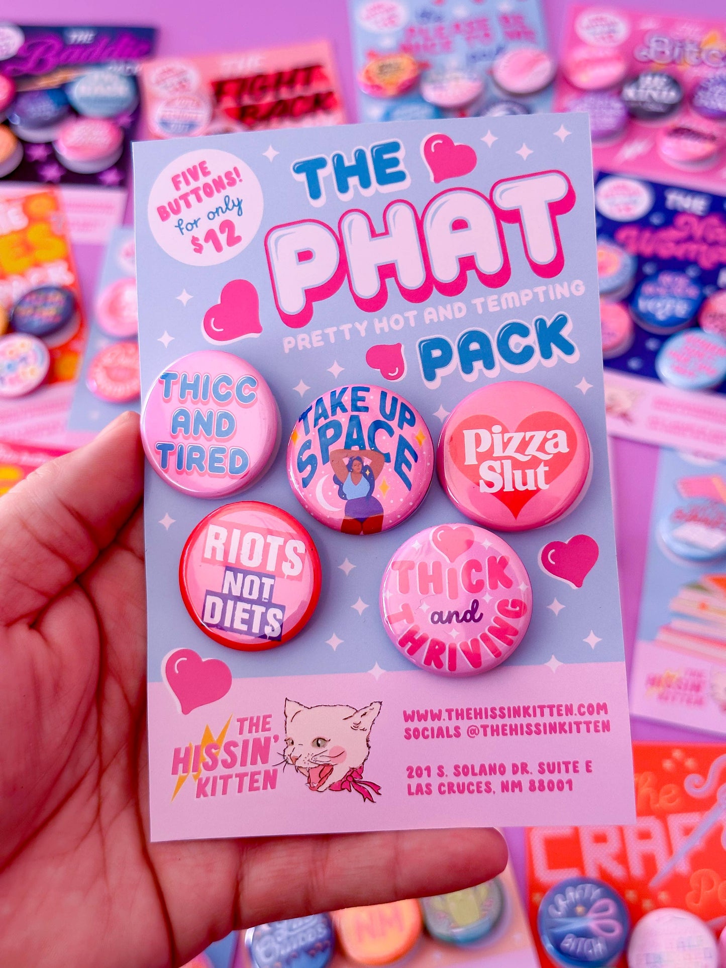 The Phat Pack (Buttons or Magnets!)