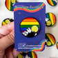 Rainbow Mountain Sunrise LGBTQIA+ Enamel Pin