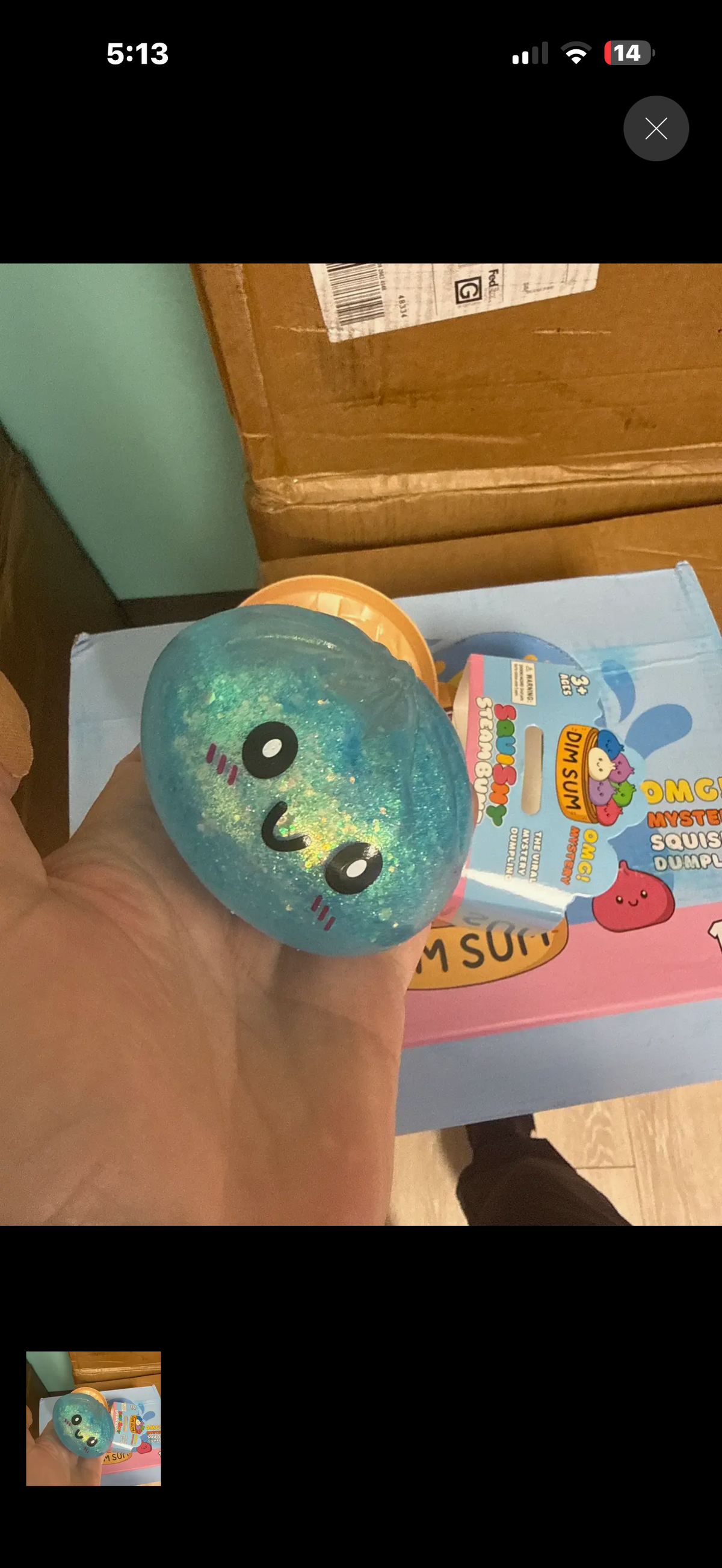The Viral Dumpling Squishy- Glitter Edition :)