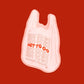 Hot To Go Takeout Bag Vinyl Sticker