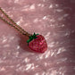 Strawberry Necklace Fruit Jewelry Necklace 