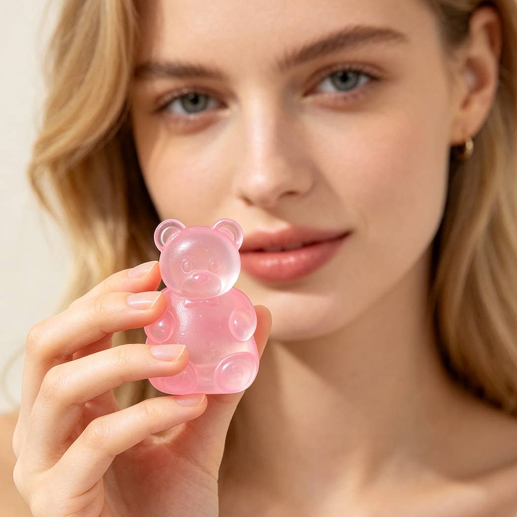 Transparent Gummy Bear Squish Fidget Toy