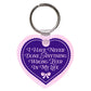 I Have Never Done Anything Wrong Heart Shaped Vinyl Keychain