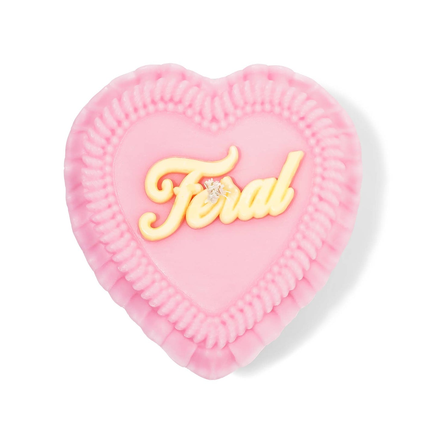 Feral Heart Candle (kitsch, funny gift)